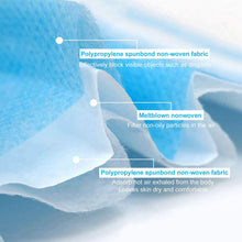 Load image into Gallery viewer, Disposable 3-Ply Protective Face Mask for Personal Health (50 PCS)
